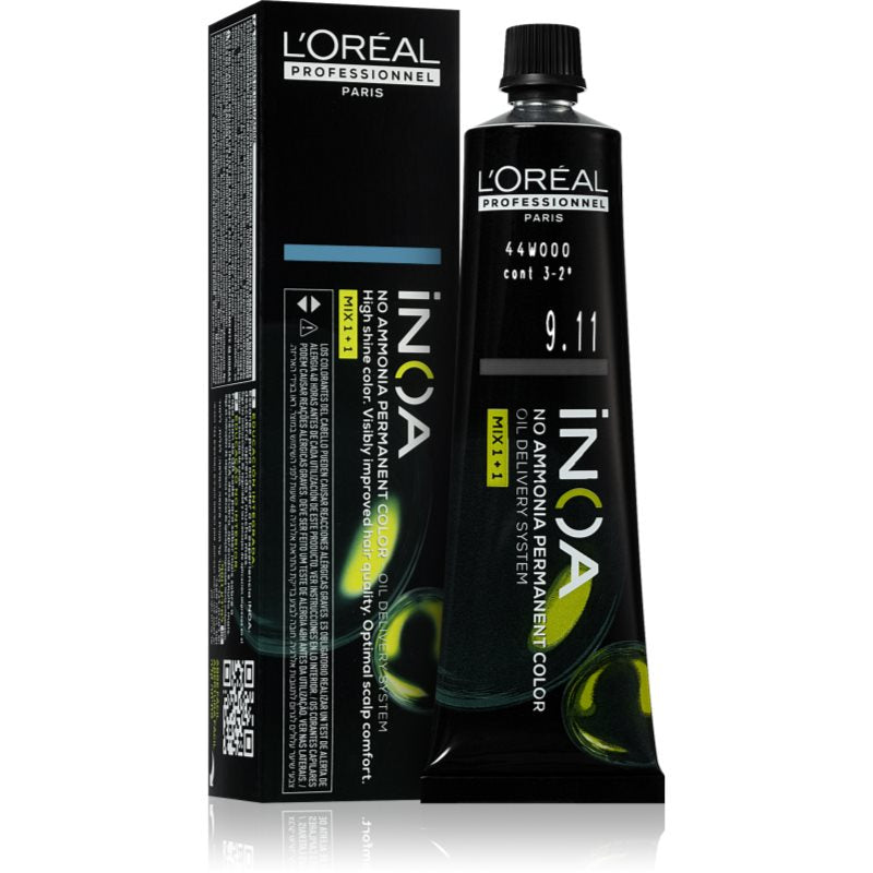 L'Oréal Professionnel Inoa senza ammoniaca 9,11 Rubio Muy Claro Ceniza Profundo 60 ml - immagine 2