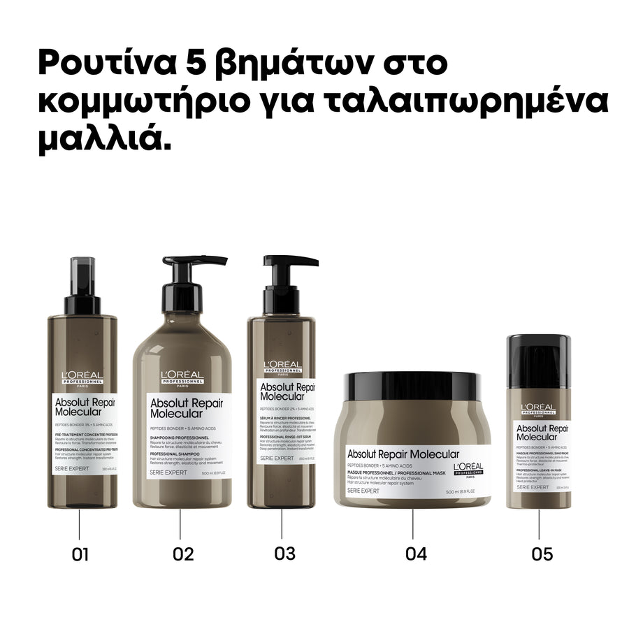 L'Oréal Professionnel Absolut Repair Molecular maschera professionale Reparadora senza Aclarado 500 ml