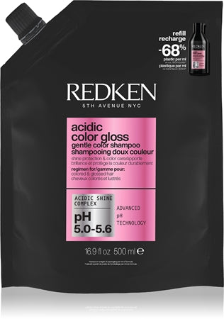 Redken Acidic Color Gloss shampoo senza solfati Potencia El Brillo De Tu Color ricarica 500 ml