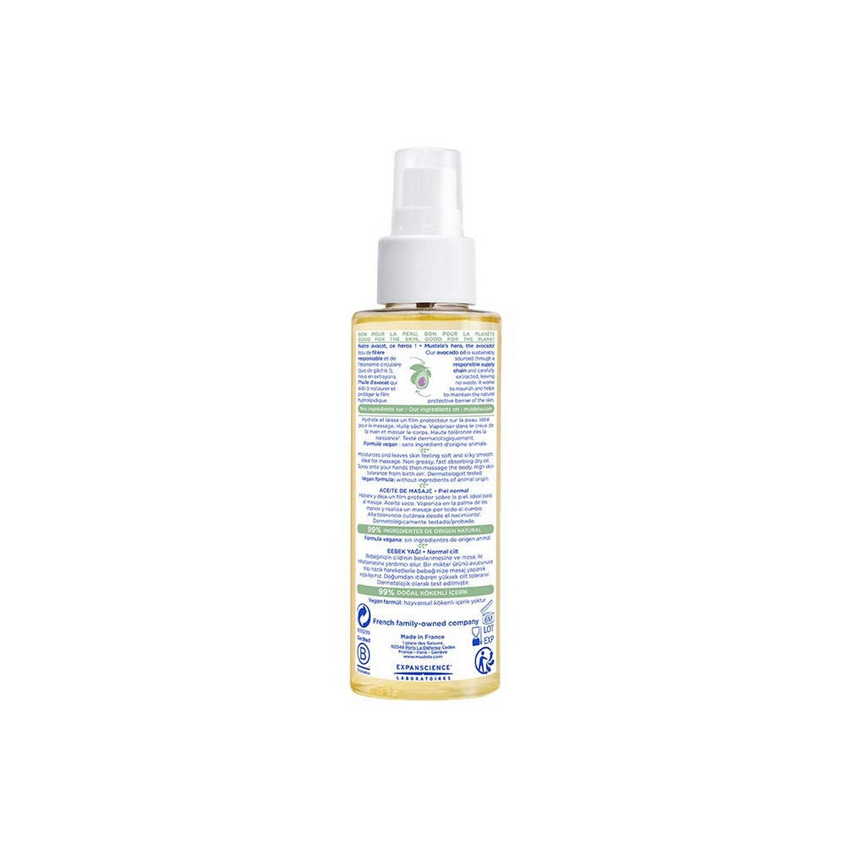Aceite Corporal Bebé Mustela Niño 100 ml-6