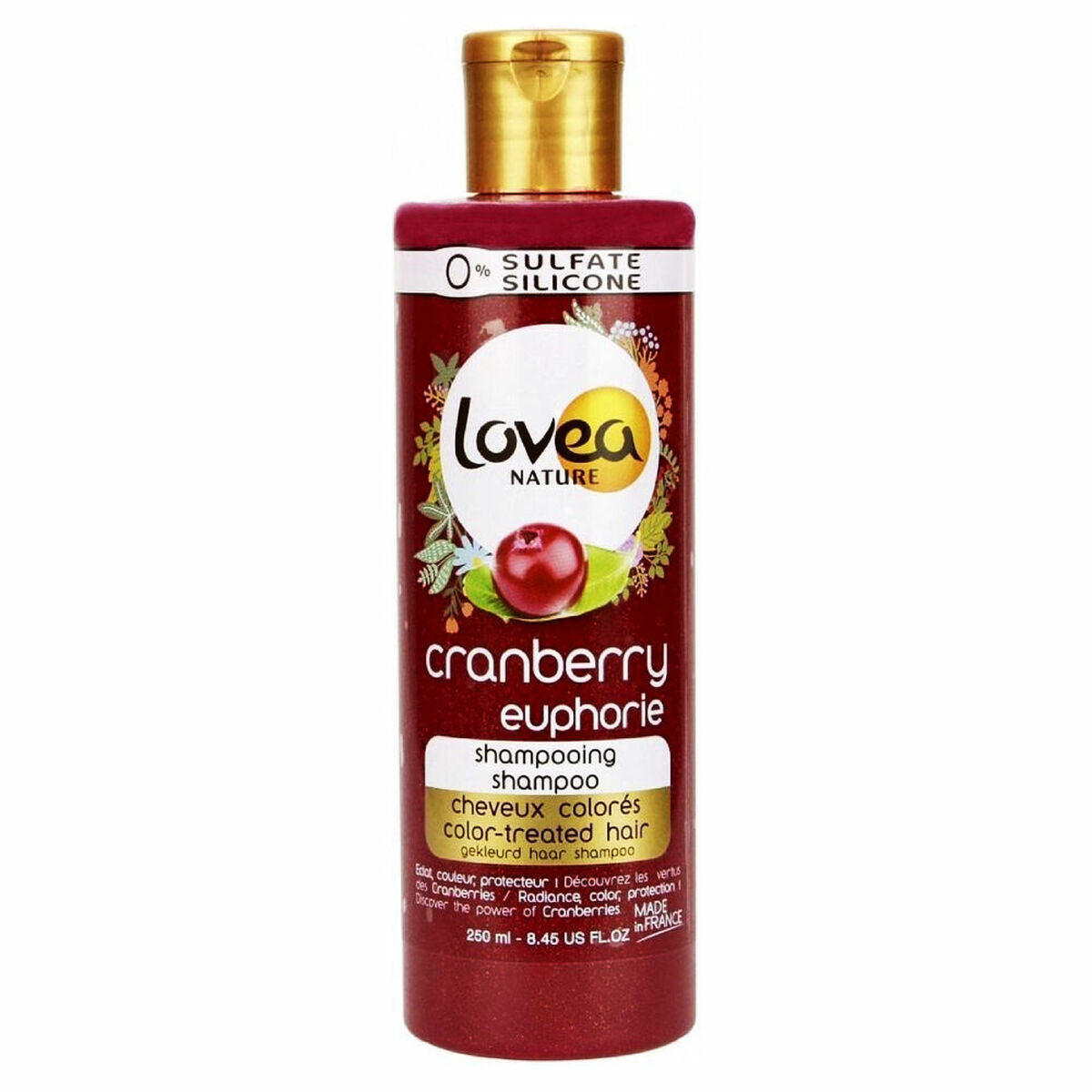 Shampoo per capelli colorati Loves Nature Cranberry Euphorie (250ml)-0