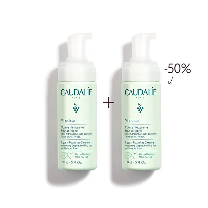 Caudalie Vinoclean Schiuma Detergente 2x150 ml
