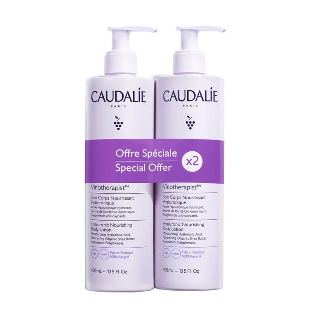 Lozione Corpo Caudalie Duo Vinoterapeuta 2 x 400 ml-0