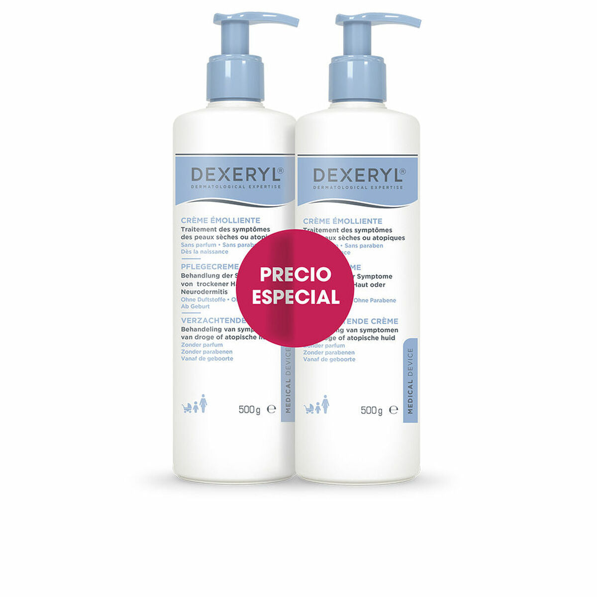 Beruhigende Creme Dexeryl Dermatologische Expertise 500 g 2 Einheiten-0