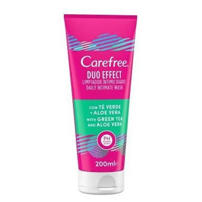 Carefree Duo Effect Intimate Cleanser Green Tea & Aloe Vera 200 ml