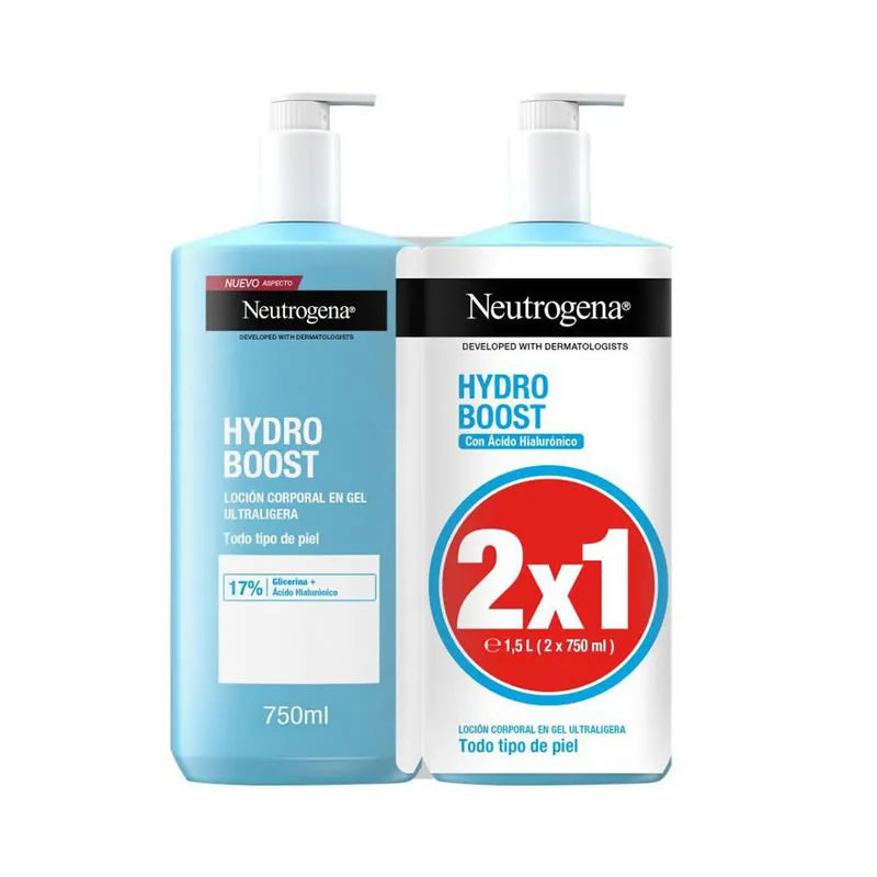 Neutrogena Hydro Boost Lozione gel Idratante 2x750 ml