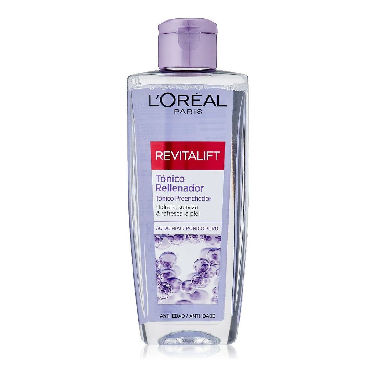 Tonico Detergente Rivitalizzante Revitalift L'Oreal Make Up Filler per le linee del viso (200 ml)-0