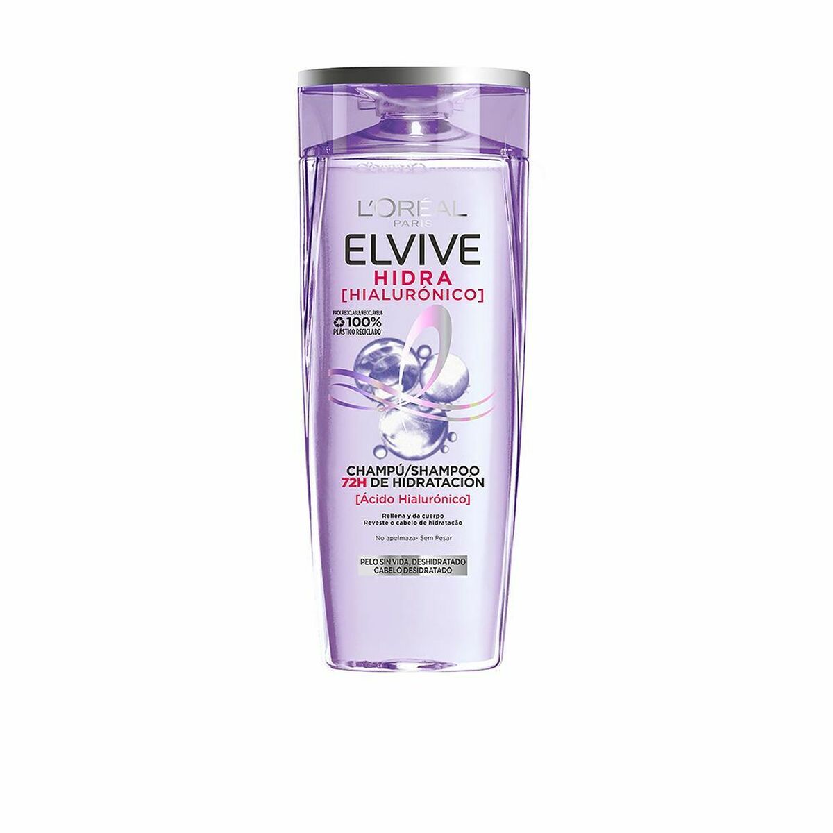 Moisturizing Shampoo L'Oreal Make Up Elvive Hidra Hyaluronic Acid (370 ml)-0