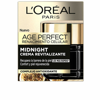 Crema Notte Antietà L'Oreal Make Up Age Perfect Rivitalizzante 50 ml
