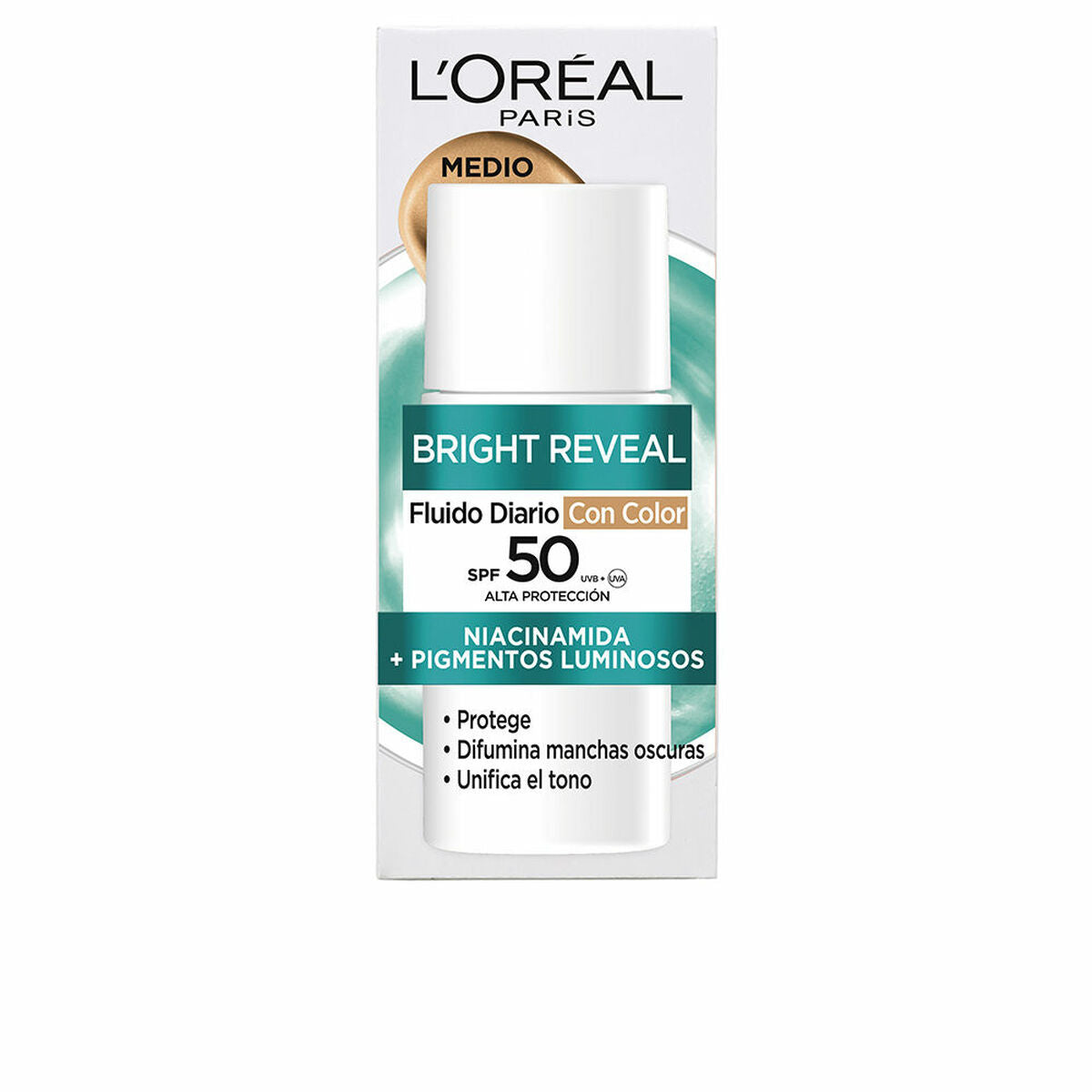 Crema Viso L'Oreal Make Up BRIGHT REVEAL NIACINAMIDA Spf 50 50 ml-0