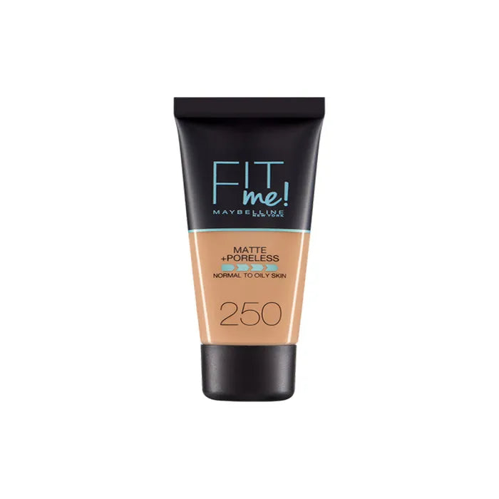 Maybelline Fit Me Matte Poreless fondotinta 250 Sun Beige