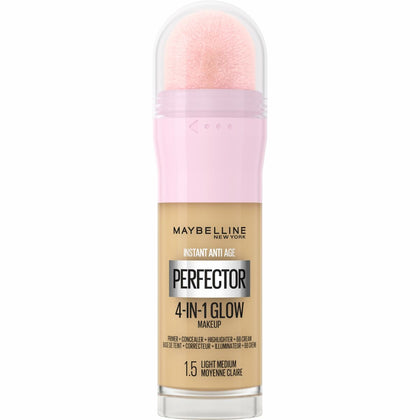 Liquid Make Up Base Maybelline Instant Age Perfector Glow Nº 1,5 Light Medium 20 ml