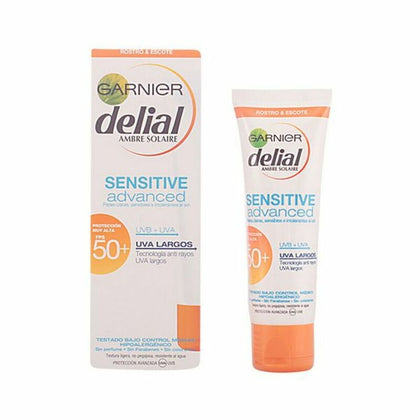 Crème Solaire Visage Sensitive Delial SPF 50+ (50 ml) (Unisexe) (50 ml)