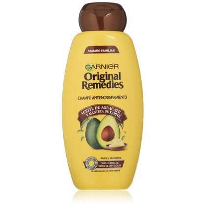 Shampoo Anticrespo Garnier Original Remedies Avocado Karitè 600 ml