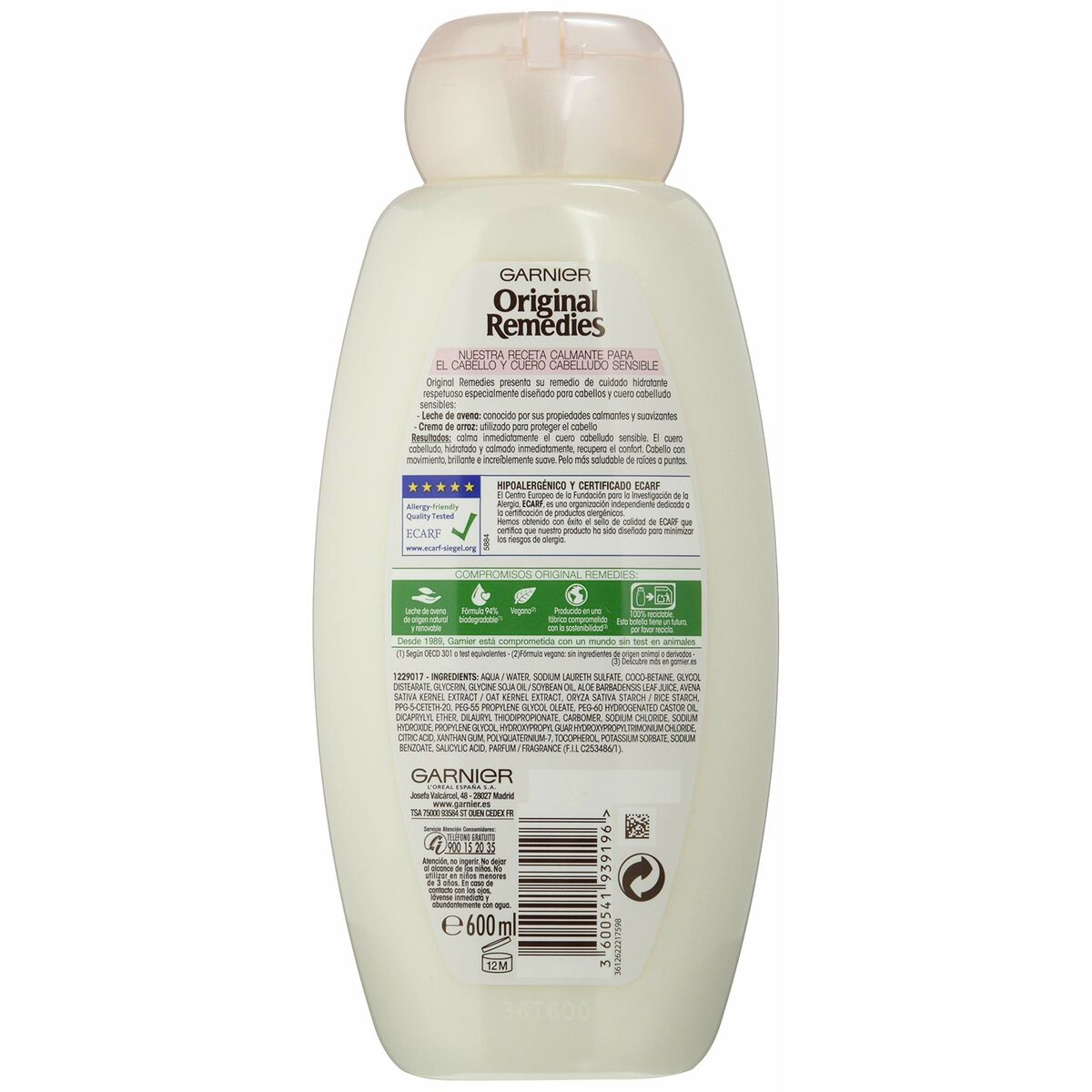 Styling Lotion Garnier Original Remedies Oatmeal 600 ml-3