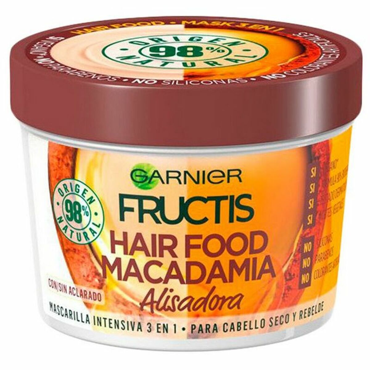 Maschera nutriente per capelli Alisadora Hair Food Macadamia Fructis (390 ml)-0
