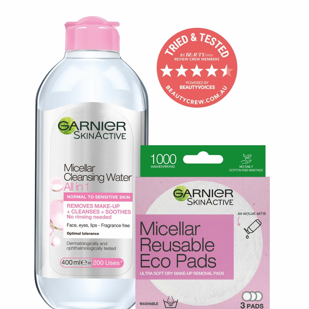 Abschminkpads Garnier Skinactive Waschbar-1