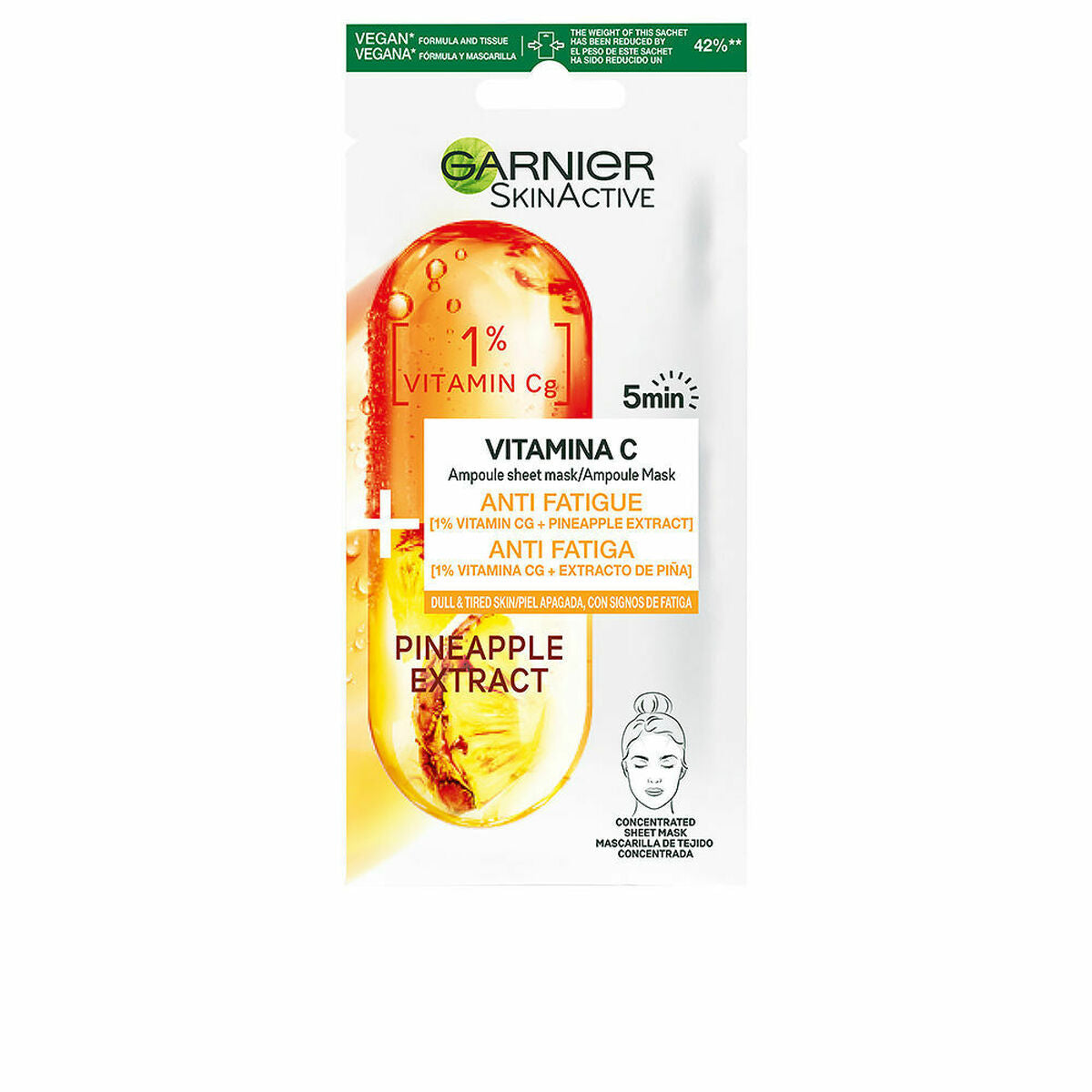 Toning Face Mask Garnier SkinActive Vitamin C-0