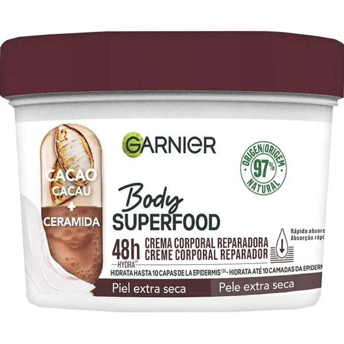 Garnier Body Superfood Cocoa Repair crema corpo 380 ml