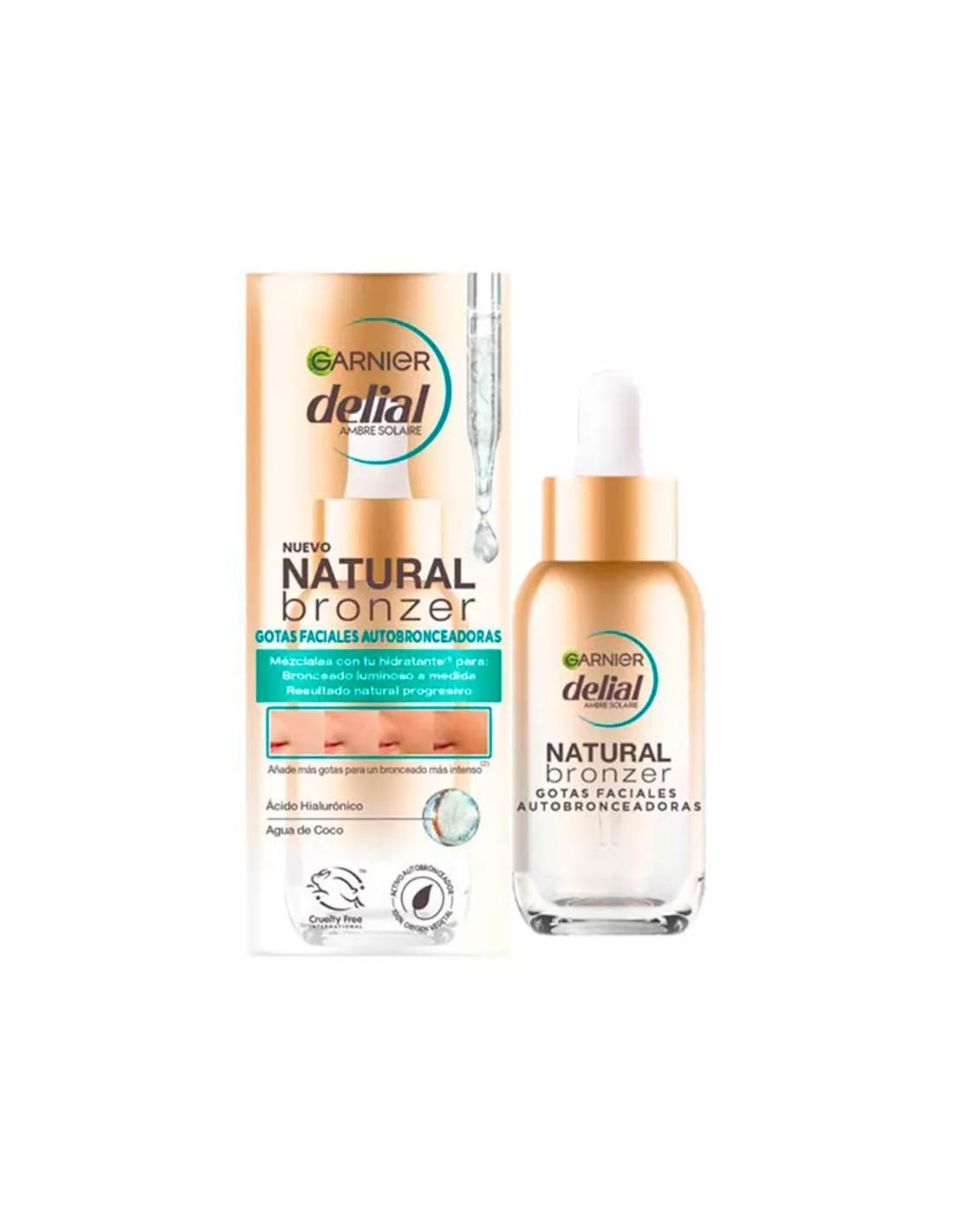 Delial Natural Bronzer Gotas Faciales Autobornceadoras 30 ml