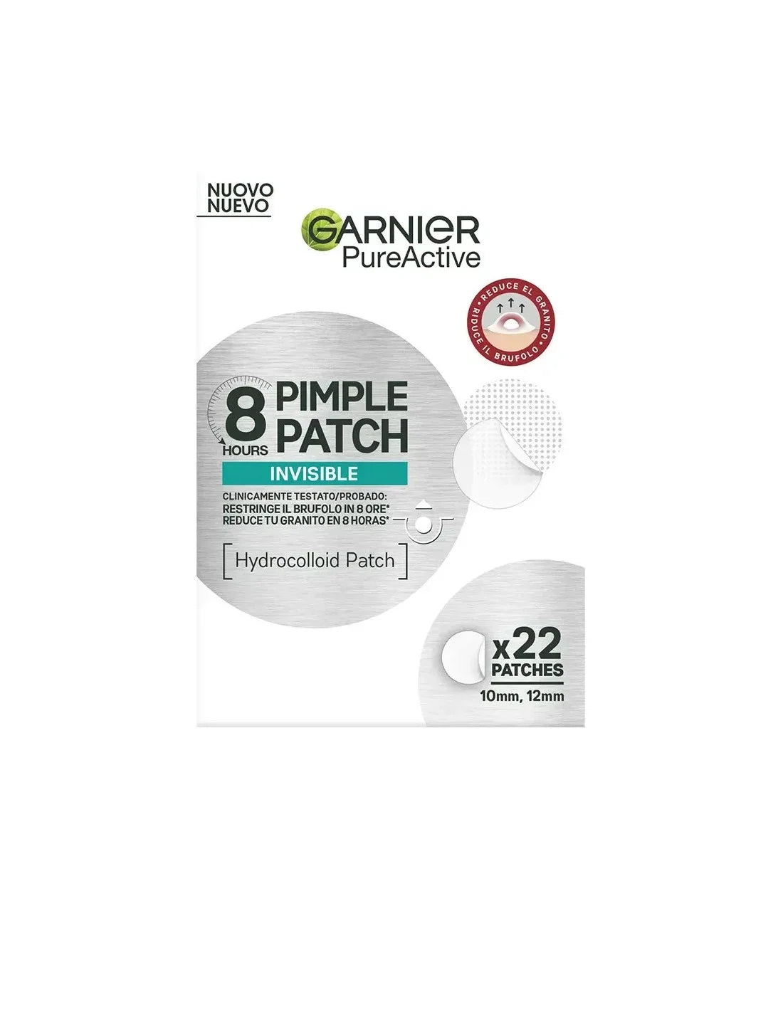Garnier Pure Active Parche Invisible Anti-Granitos 22 pz