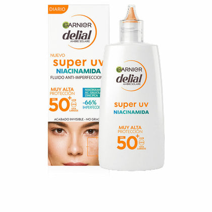 Tratament anti-imperfecțiuni Garnier Delial Super Uv Spf 50 40 ml Niacinamidă