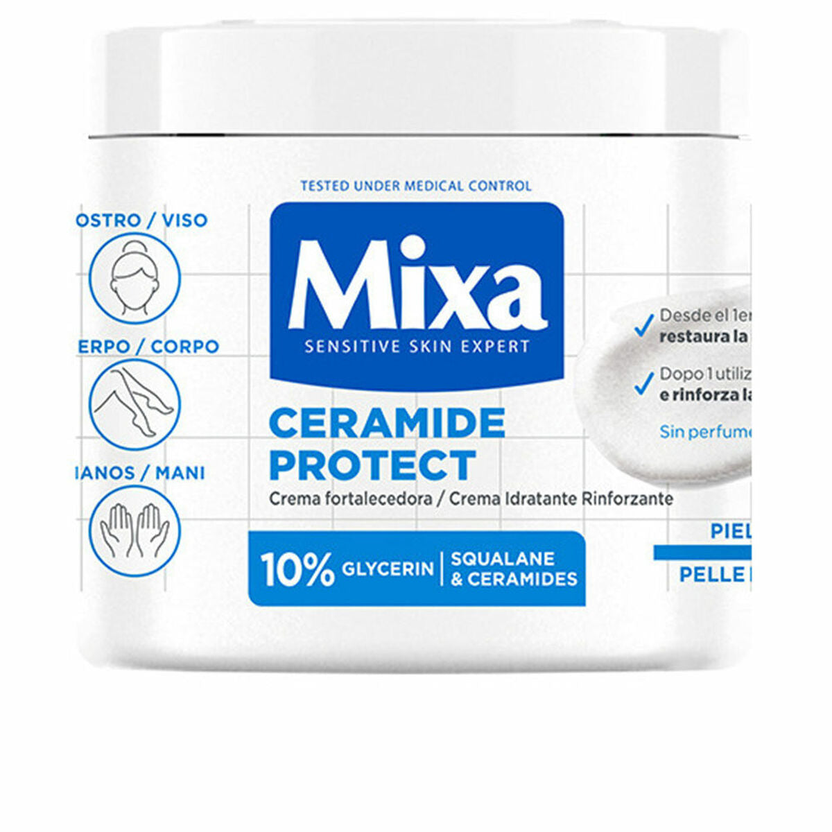 Crema de corp Mixa CERAMIDE PROTECT 400 ml Dermo-protector-0