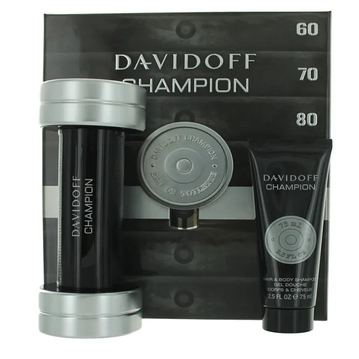 Davidoff Champion eau de toilette spray 90 ml Set 2 Pieces