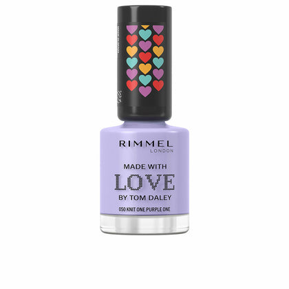 vernis à ongles Rimmel London Made With Love de Tom Daley Nº 050 Knit one violet 8 ml