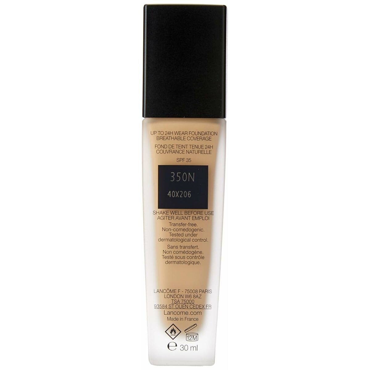 Fond de Teint Fluide Maquillage Lancôme Teint Idole Ultra Wear Nº 350N 30 ml-1