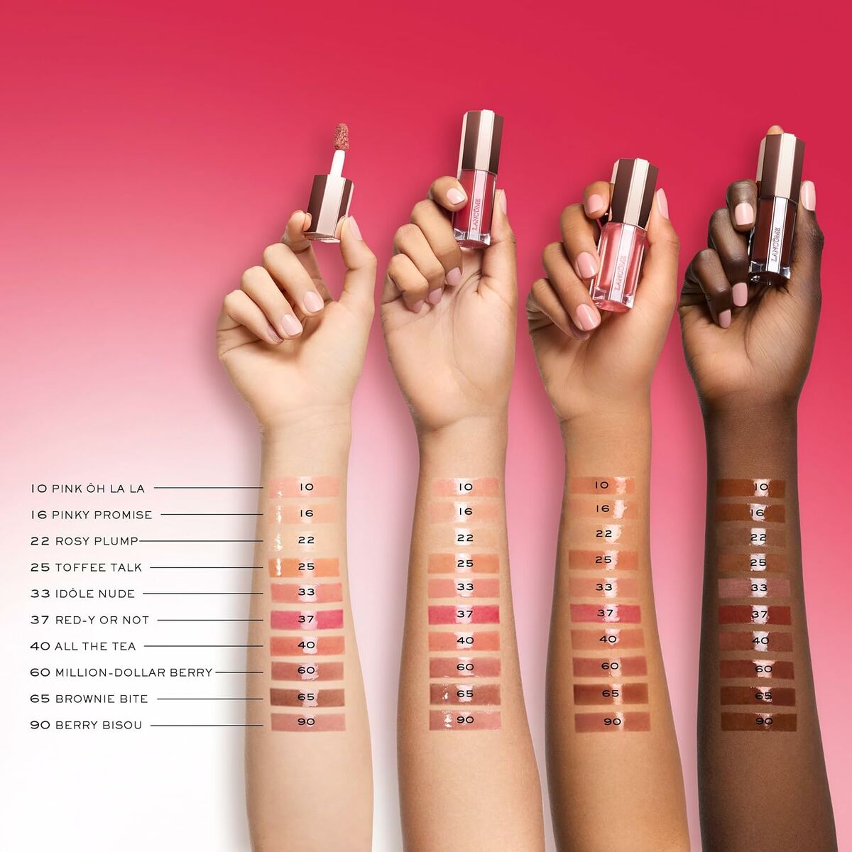 Gloss Lancôme IDÔLE MAKE-UP Orange Nº 16-Pinky Promise 9 ml-4