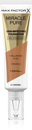 Max Factor Miracle Pure fondotinta Spf30 85-Caramel