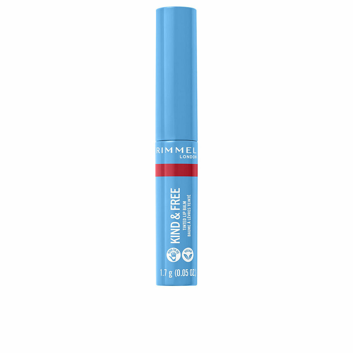 Coloured Lip Balm Rimmel London Kind & Free Nº 005-turbo red (1,7 g)-0