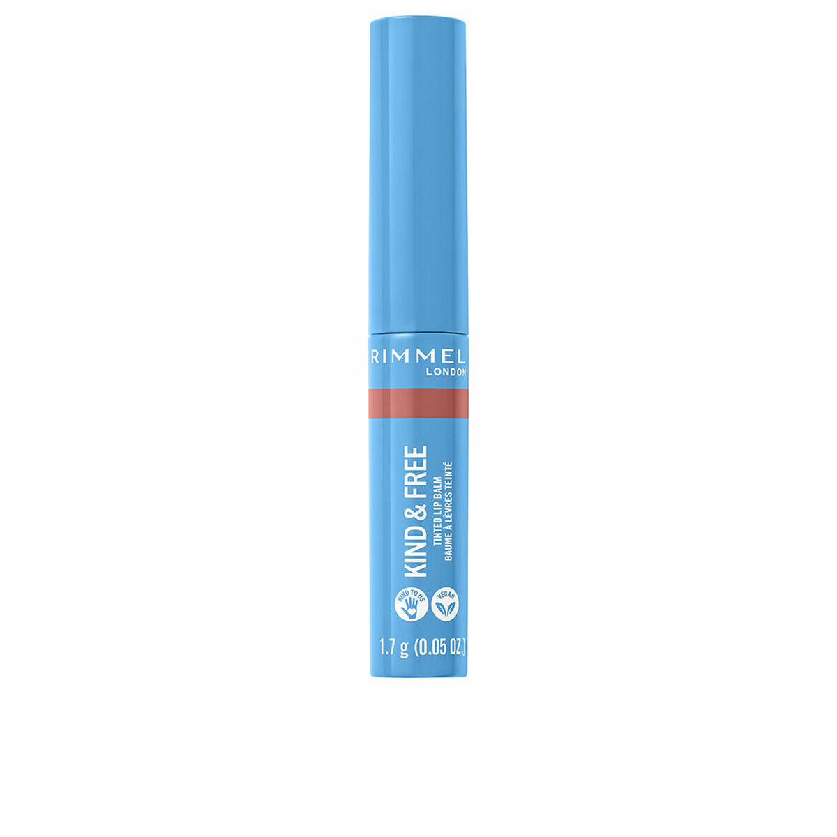 Balsam de buze colorat Rimmel London Kind & Free Nº 002-frumusețe de caise (1,7 g)-0
