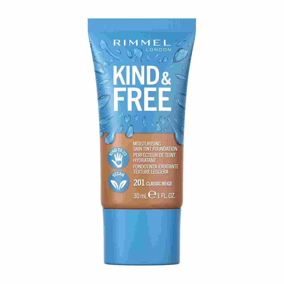 Creme-Make-up-Basis Rimmel London Kind & Free 210-Goldbeige (30 ml)-0