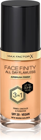 Max Factor Facefinity All Day Flawless 3 In 1 fondotinta W76-Warm Golden 30 ml