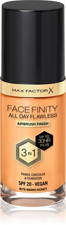 Max Factor Facefinity All Day Flawless 3 In 1 fondotinta W78-Warm Honey 30 ml