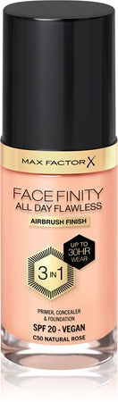 Max Factor Facefinity All Day Flawless 3 In 1 fondotinta C50-Natural Rose 30 ml