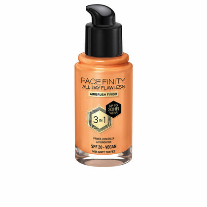 Creme-Make-up-Basis Max Factor Face Finity All Day Flawless 3-in-1 Spf 20 Nr. N84 Soft Toffee 30 ml