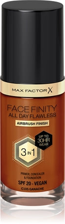 Max Factor Facefinity All Day Flawless 3 In 1 fondotinta C105-Ganache 30 ml
