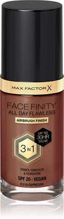 Max Factor Facefinity All Day Flawless 3 In 1 fondotinta C110-Espresso 30 ml