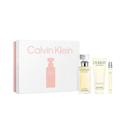 Set profumo da donna Calvin Klein Eternity EDP 3 pezzi