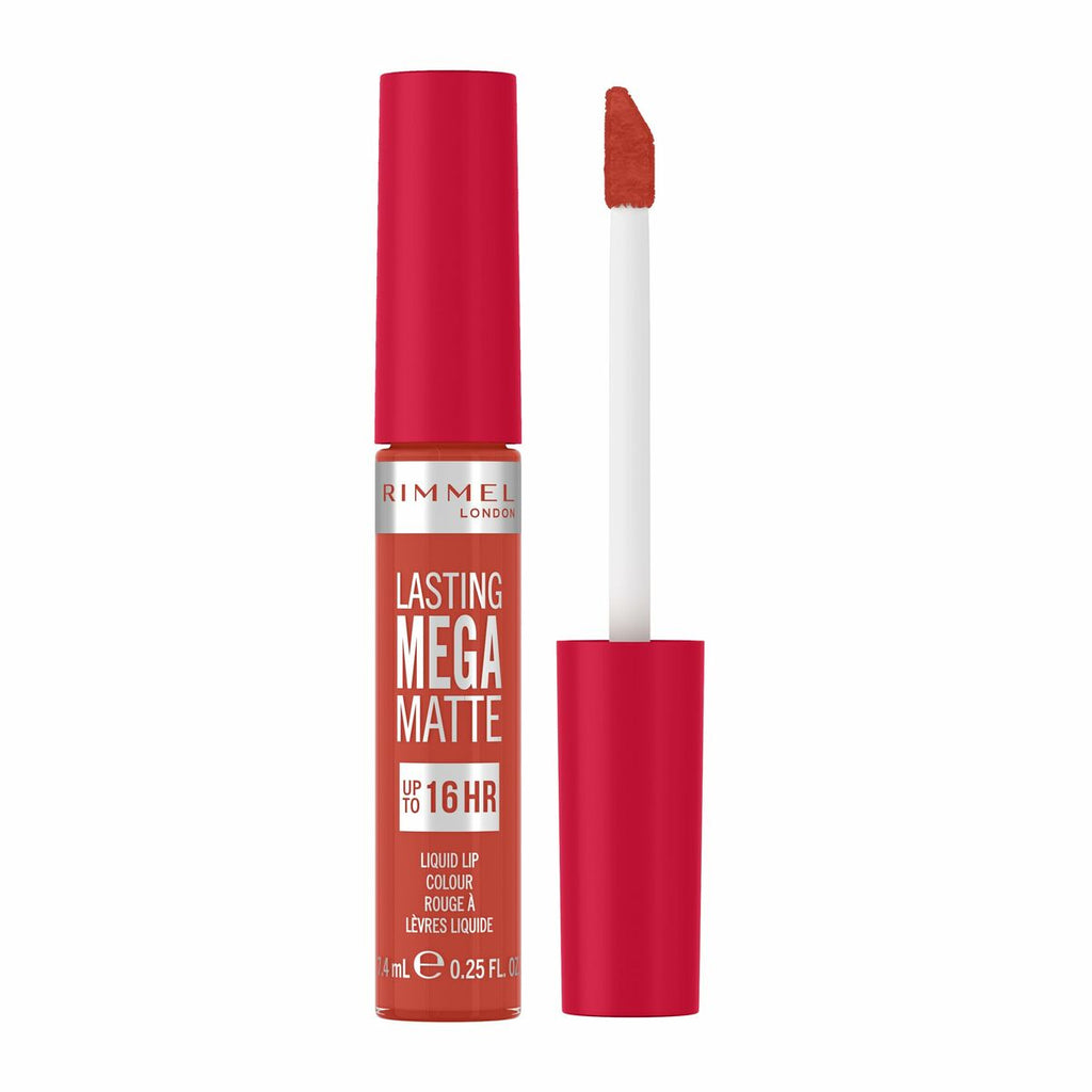 Labial líquido Rimmel London Lasting Mega Matte Nº 920 Scarlet Flames 7,4 ml-0