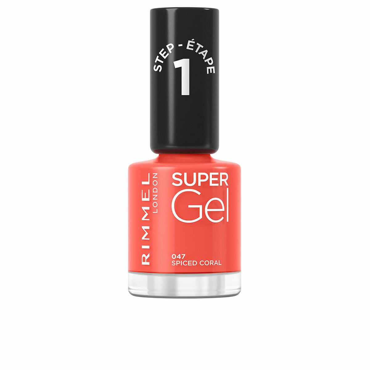 vernis à ongles Rimmel London Super Gel Nº 047 Corail épicé 12 ml-0
