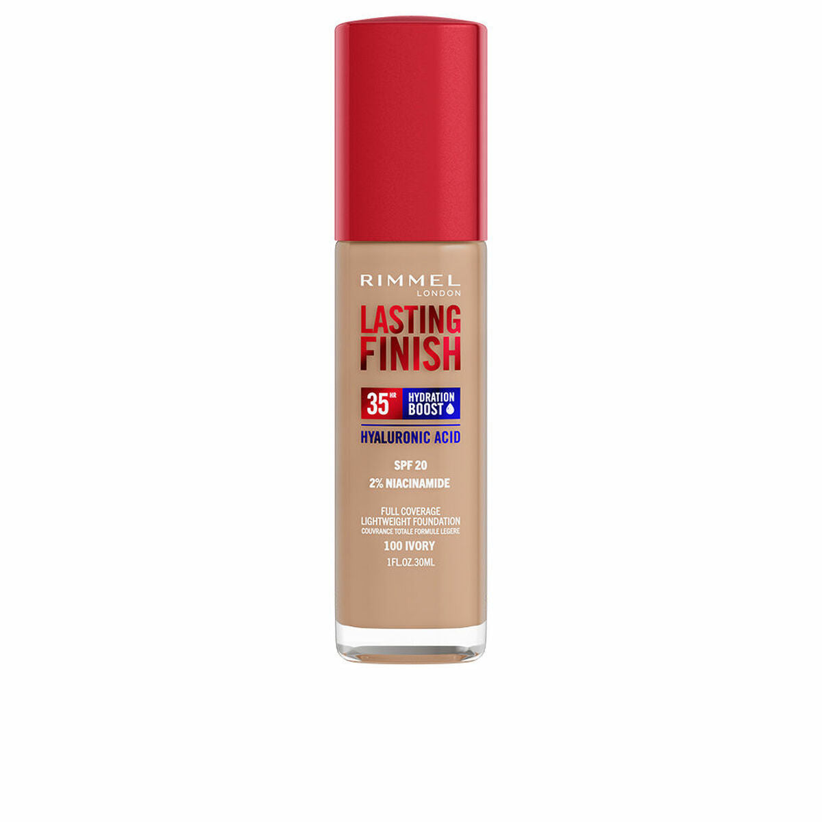 Crème Make-up Base Rimmel London Lasting Finish Nº 100 Ivory Spf 20 30 ml-0
