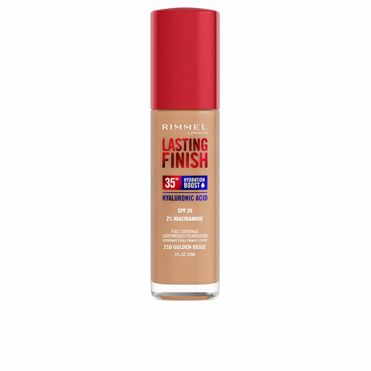 Crème Make-up Base Rimmel London Lasting Finish Nº 210 Golden Beige Spf 20 30 ml-0