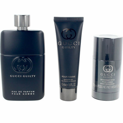 Men's Perfume Set Gucci GUILTY POUR HOMME 3 Pieces