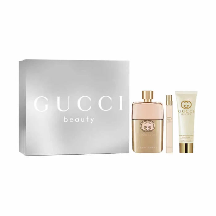 Gucci Guilty Pour Femme eau de parfum spray 90 ml cofanetto 3 pz