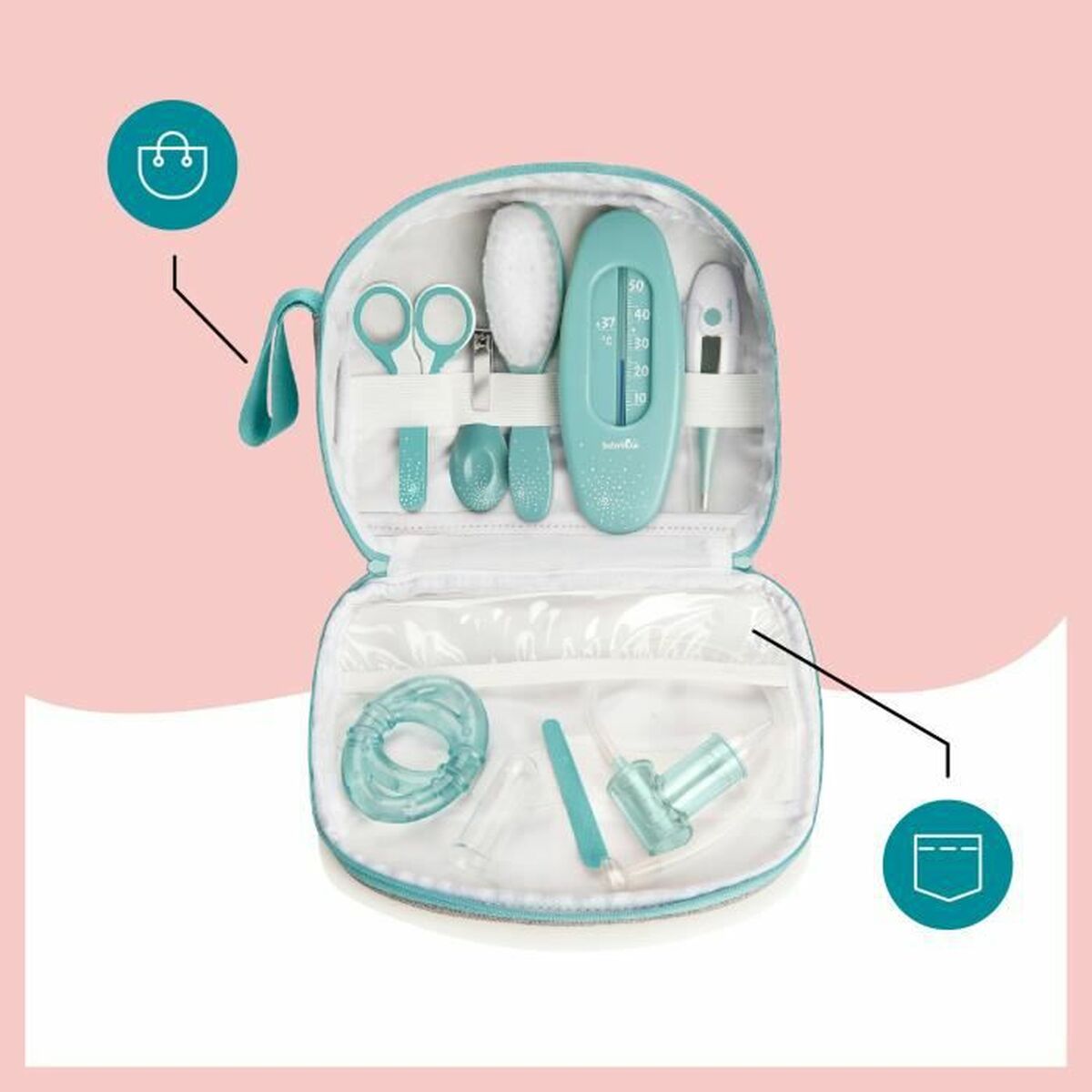 Set igienico Babymoov Blu Grigio-1