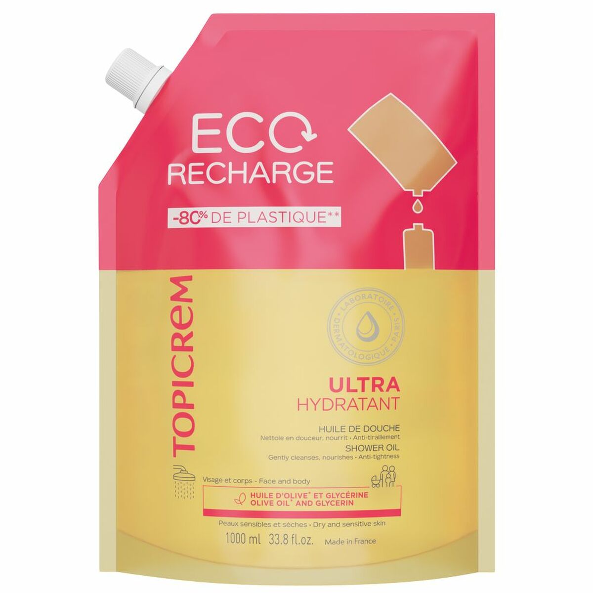 Shower Oil Topicrem UH 1 L-0